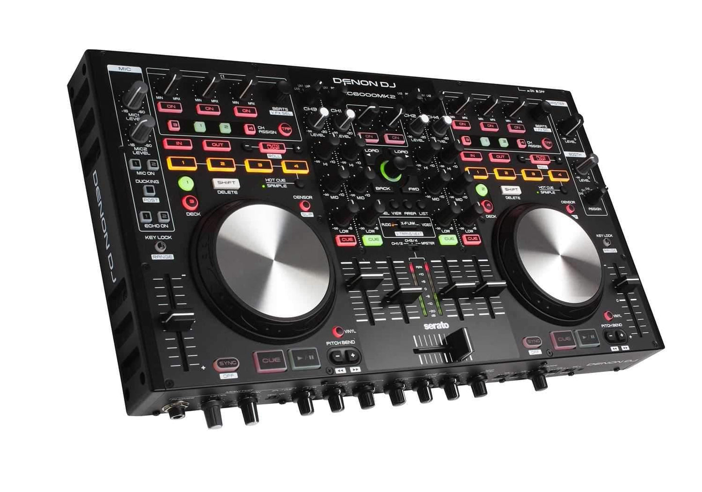 Denon DJ MC6000MK2 4-Deck Serato DJ Controller - PSSL ProSound and Stage Lighting