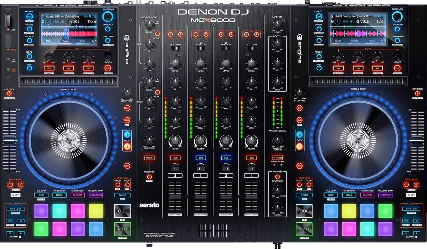 Denon DJ MCX8000 DJ Controller & Standalone Player for Serato - PSSL ProSound and Stage Lighting