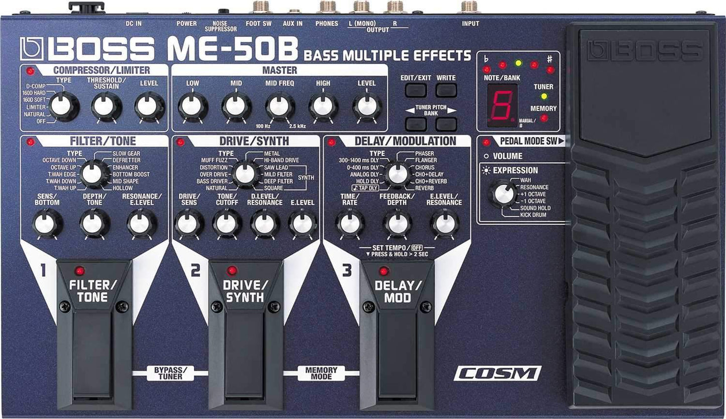 Boss ME-50B Bass Guitar Multi-Effects Unit - PSSL ProSound and Stage Lighting