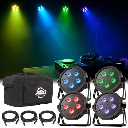 American DJ Mega Flat TRI Pak LED Par Light System - PSSL ProSound and Stage Lighting