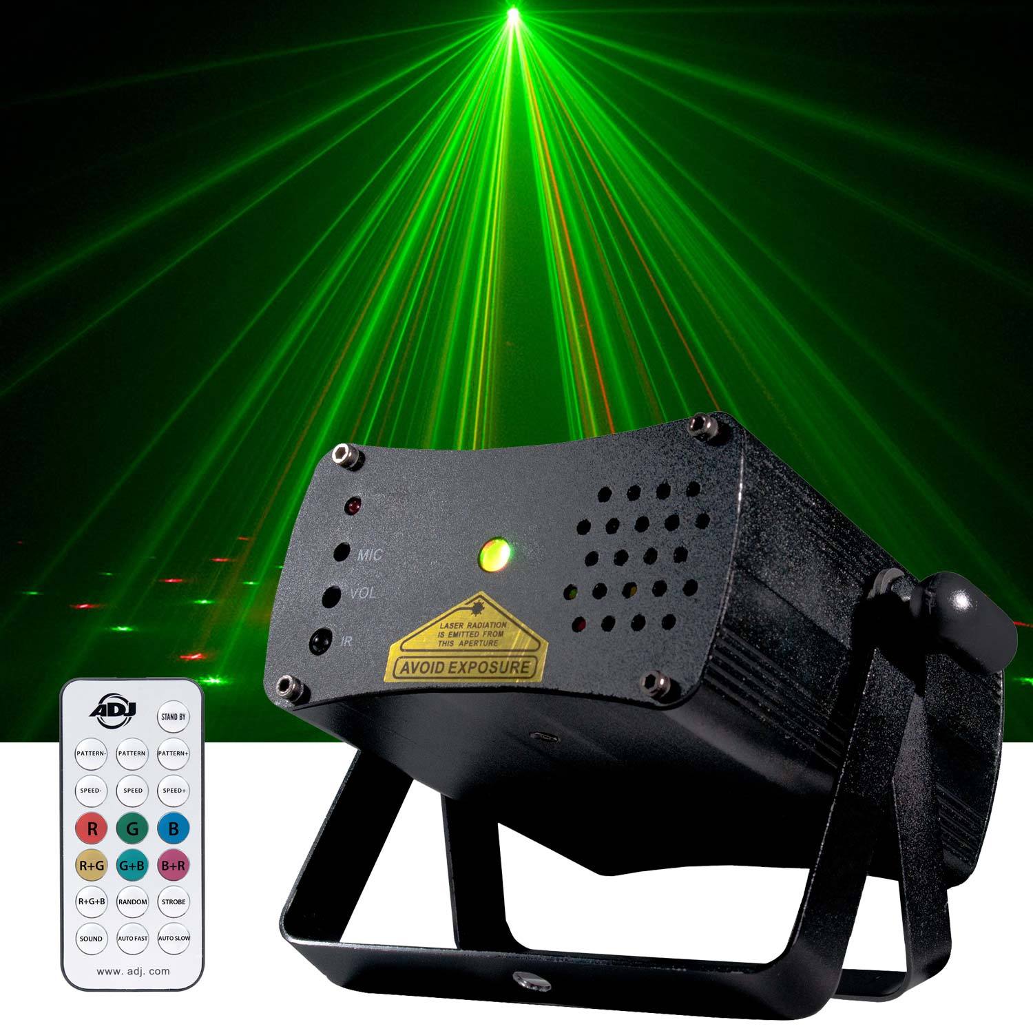 ADJ American DJ Micro Galaxian II Red & Green Laser Effect Light