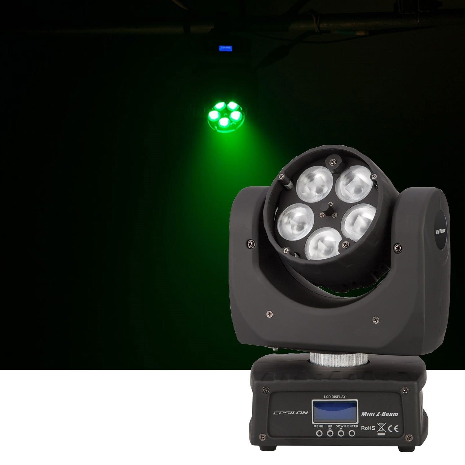Epsilon Mini Z-Beam 60-Watt RGBW LED Beam Moving Head Light - PSSL ProSound and Stage Lighting