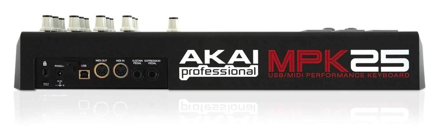 Akai MPK25 USB MIDI Keyboard Controller w MPC Pads - PSSL ProSound and Stage Lighting