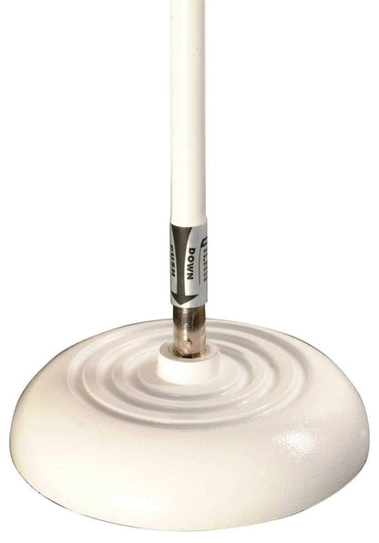 On-Stage MS7201QTRW Microphone Stand with Round Base White - PSSL ProSound and Stage Lighting