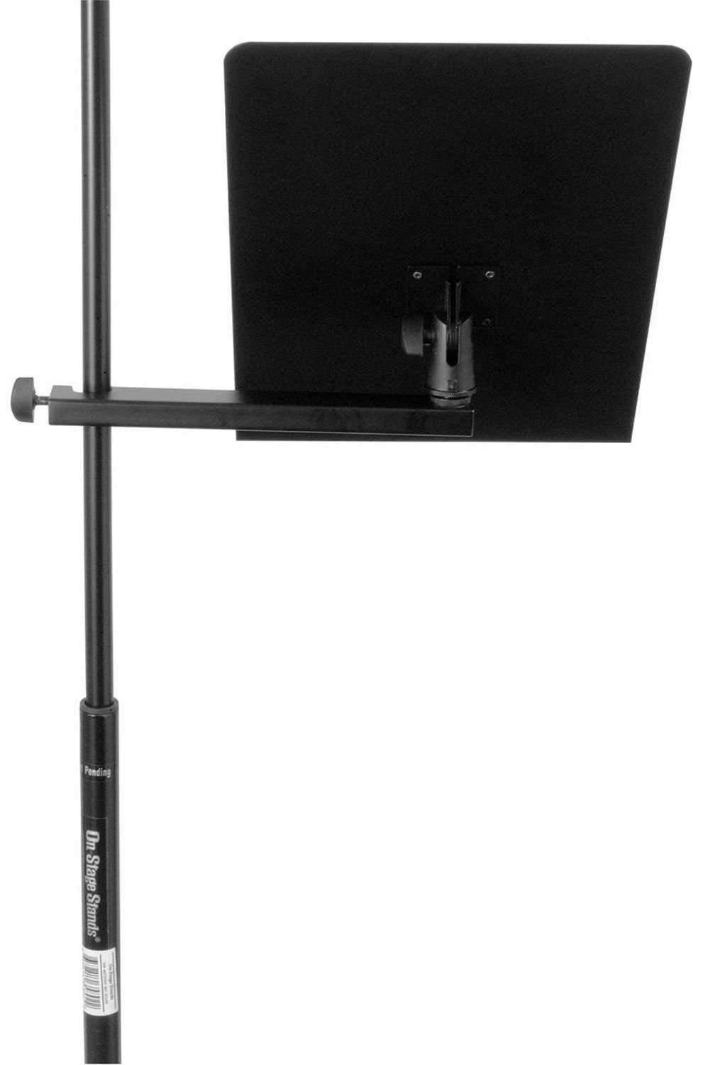 On-Stage MSA7011 Music Stand Bookplate with Clamp - PSSL ProSound and Stage Lighting