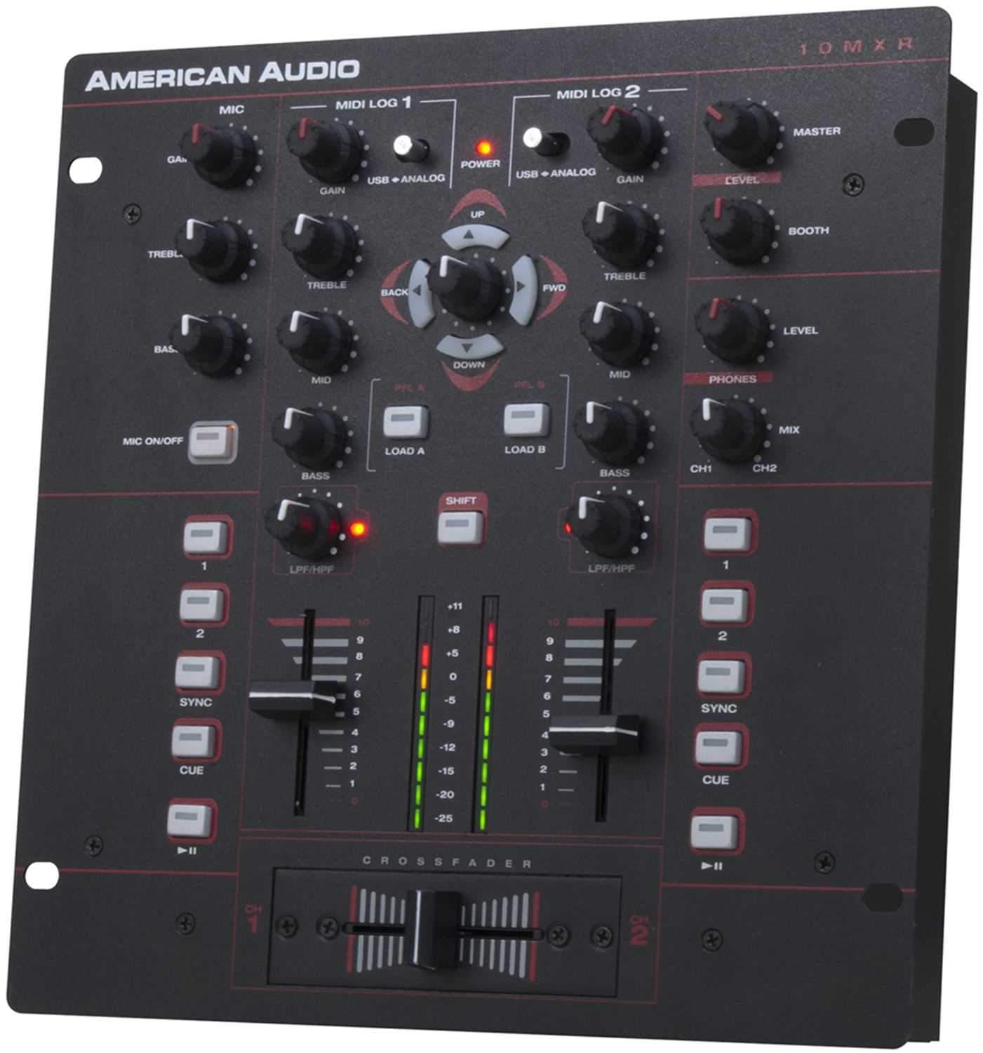 American Audio 10 MXR 10 in 2 Ch DJ Scratch Mixer - PSSL ProSound and Stage Lighting