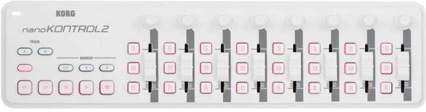 Korg Nano Kontrol 2 USB Midi Control Surface White - PSSL ProSound and Stage Lighting