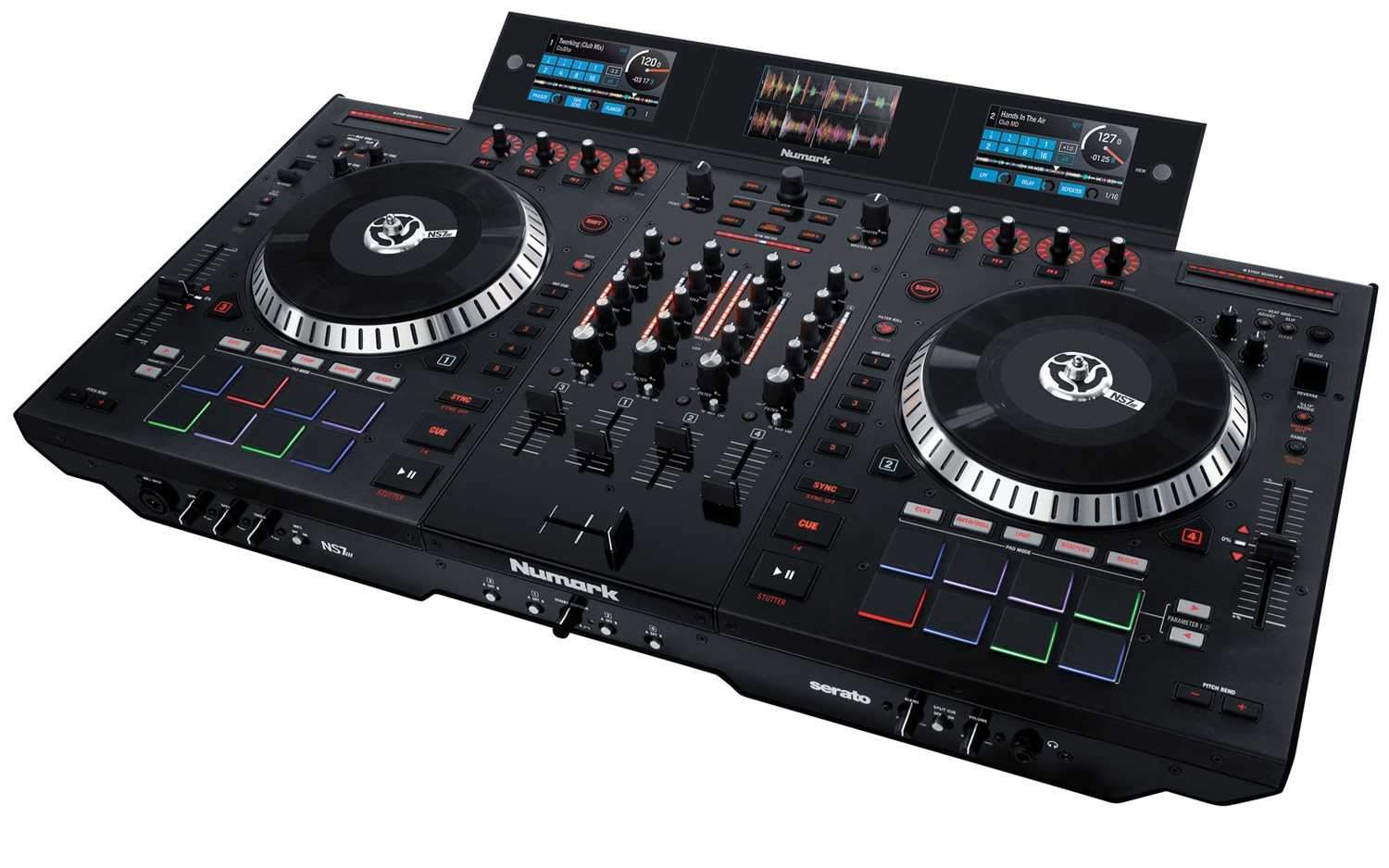 Numark NS7III 4-Channel Motorized DJ Controller with Screens - PSSL ProSound and Stage Lighting