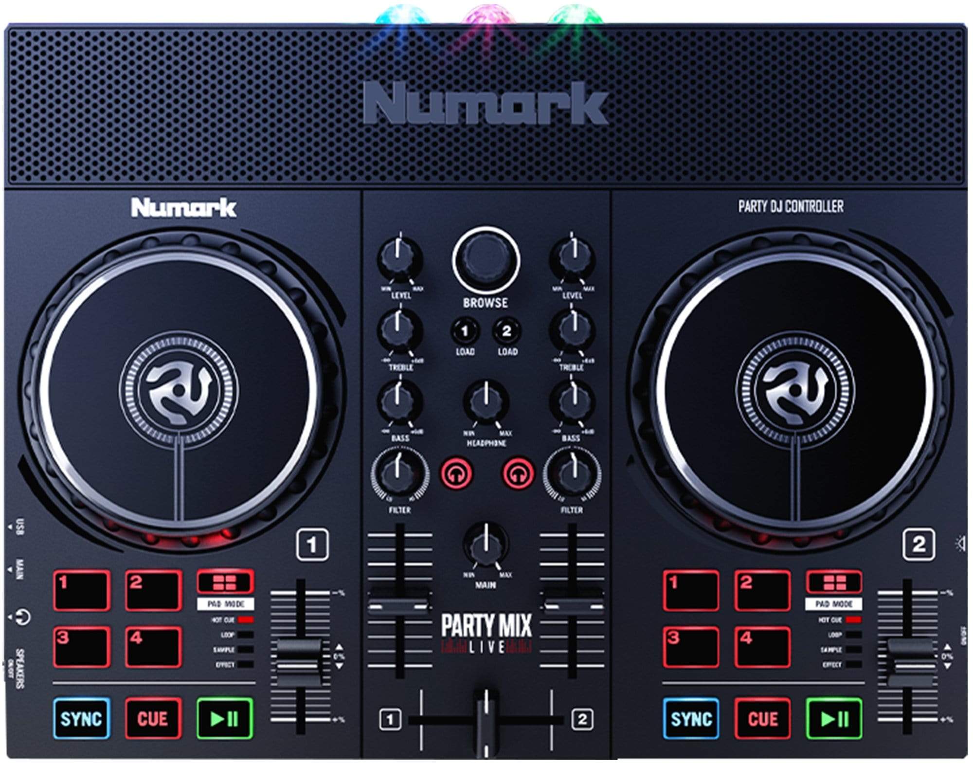 Numark Party Mix Live DJ Controller with Speakers
