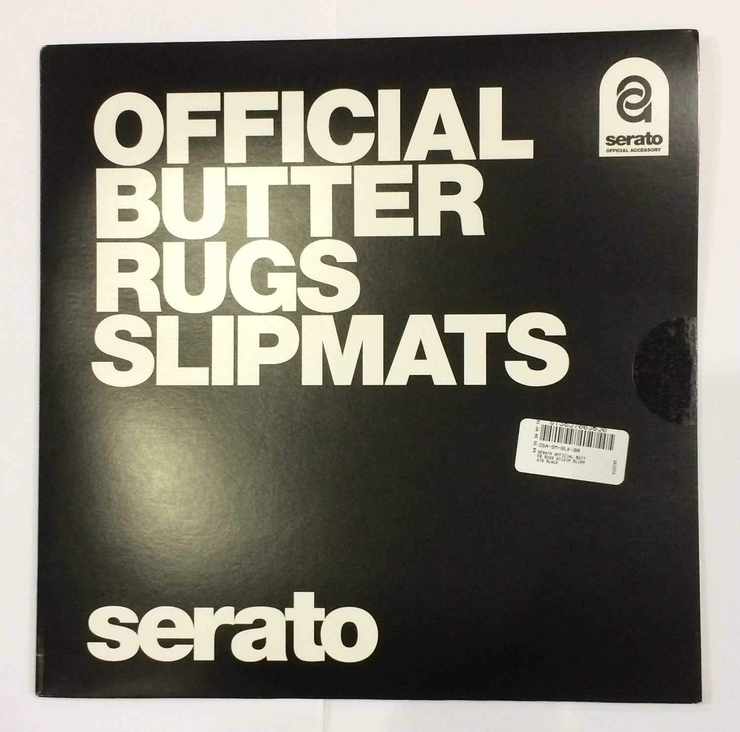 Serato Official Butter Rugs (2) 12-Inch Slipmats Black - PSSL ProSound and Stage Lighting