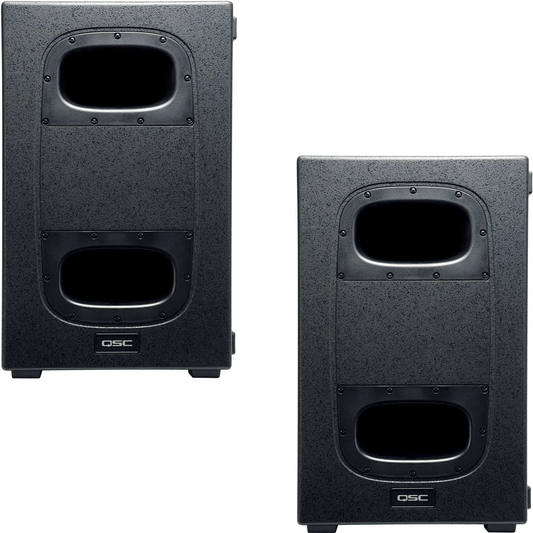 QSC KS212C Cardioid 3600W Powered Subwoofer Pair - PSSL ProSound and Stage Lighting