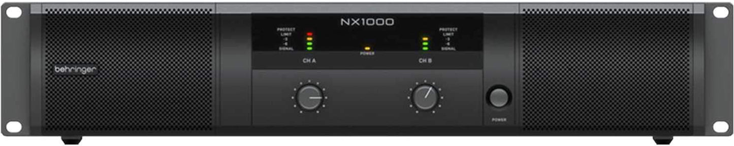 Behringer NX1000 Ultra-Lightweight 1000w Power Amplifier with Case - PSSL ProSound and Stage Lighting