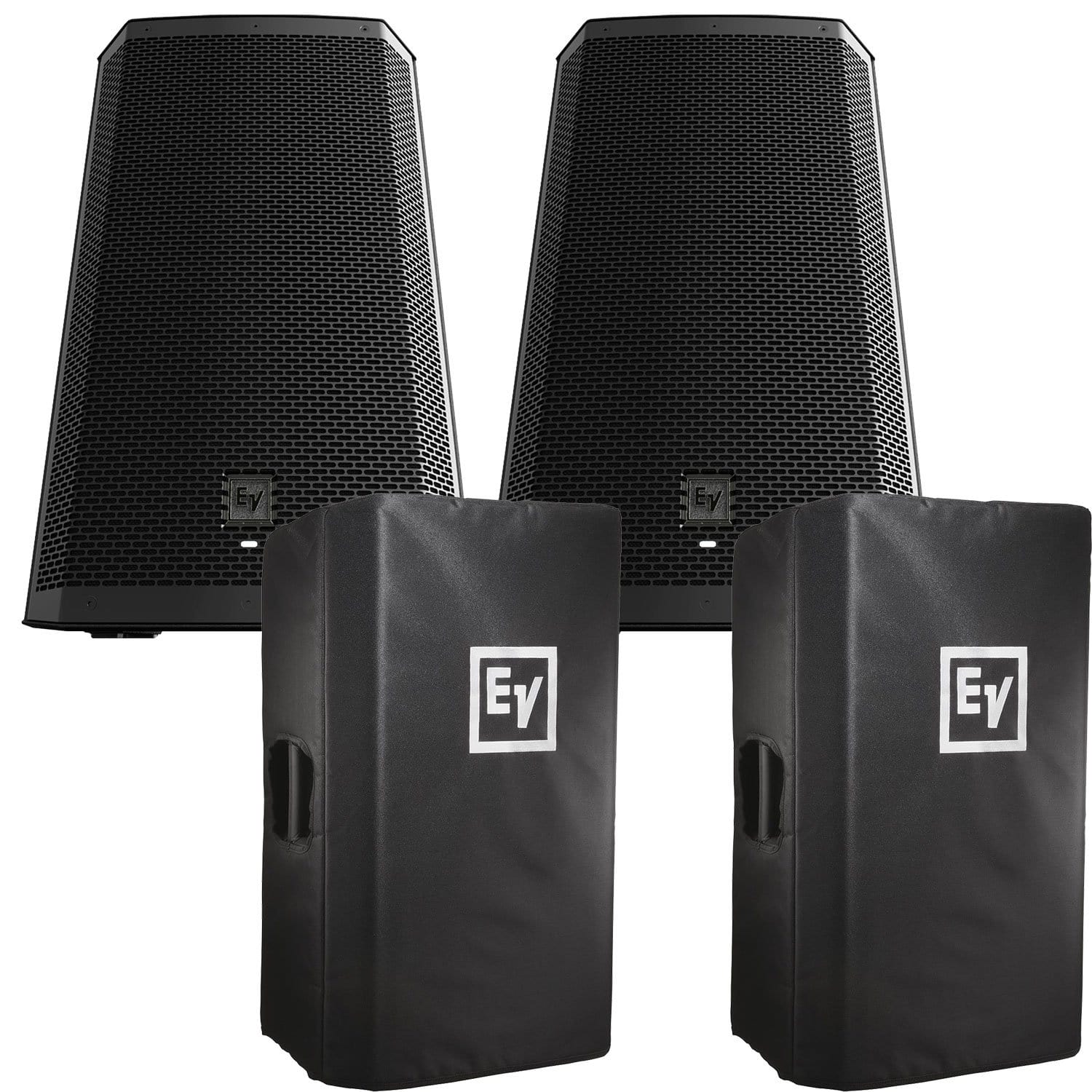 Electro-Voice ZLX-15BT 15-Inch Powered Speaker Pair with Covers - PSSL ProSound and Stage Lighting