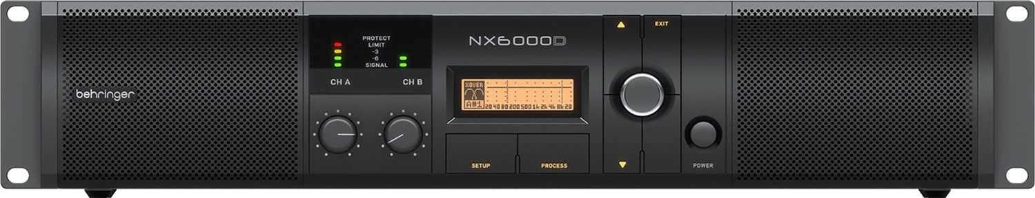 Behringer NX6000D 6000w Class-D Power Amplifier with Case - PSSL ProSound and Stage Lighting