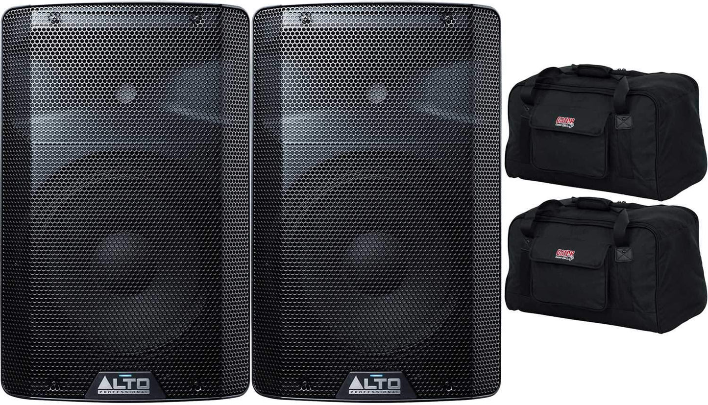 Alto Professional TX210 10-Inch Powered Speaker Pair with Gator Totes - PSSL ProSound and Stage Lighting