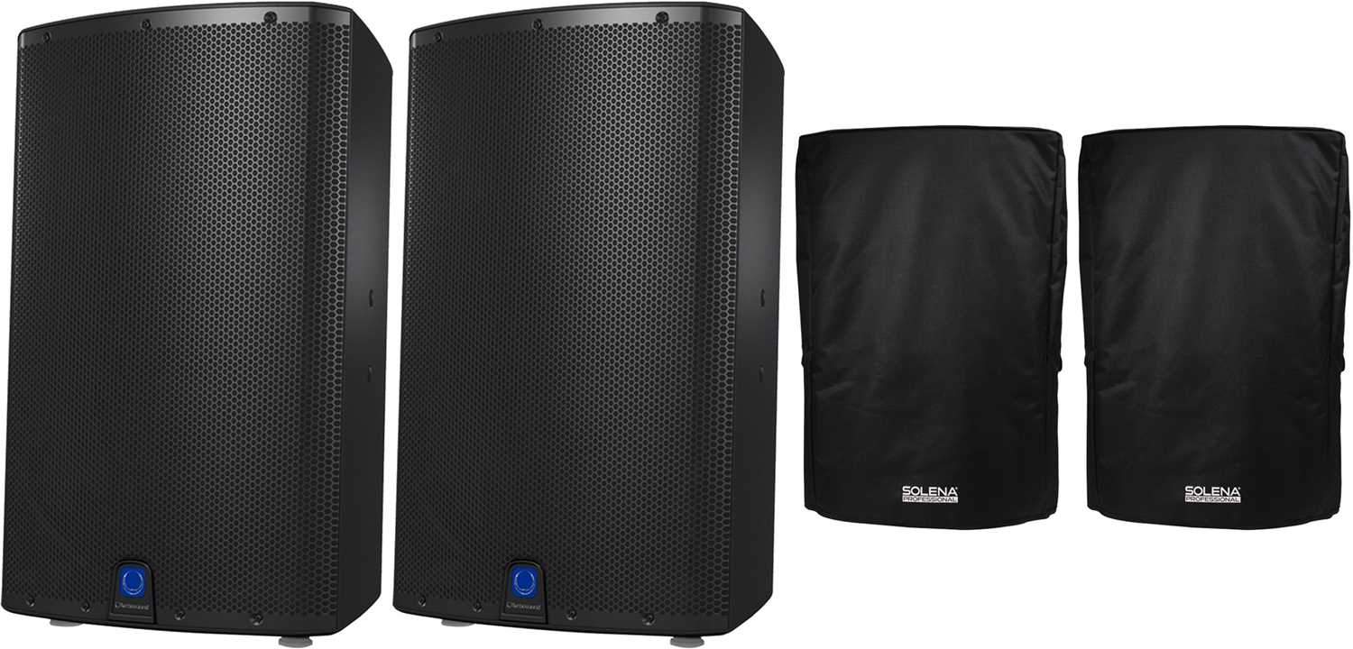 Turbosound IX15 15-Inch Powered Speaker Pair with Covers - PSSL ProSound and Stage Lighting