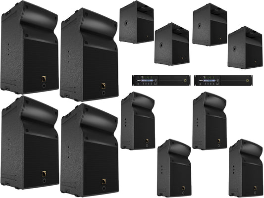 L-Acoustics A10 Focus 2-Way Passive Speaker x4 w/ A10-Wide Passive Speaker x4 w/ KS21 Subwoofer x2 & LA4X Amp x4 - PSSL ProSound and Stage Lighting