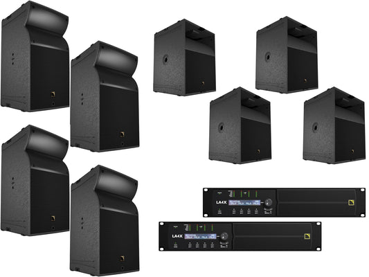 L-Acoustics Speaker Pack: A15 Focus Speaker (x4), KS21 Subwoofer (x4), and LA4X Amplifier (x2) - PSSL ProSound and Stage Lighting