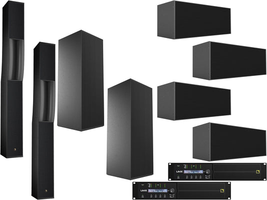 L-Acoustics Syva 2-Way Passive Medium Throw Speaker x2 & Syva-Sub x2 w/ LA4X Amp x2 - PSSL ProSound and Stage Lighting