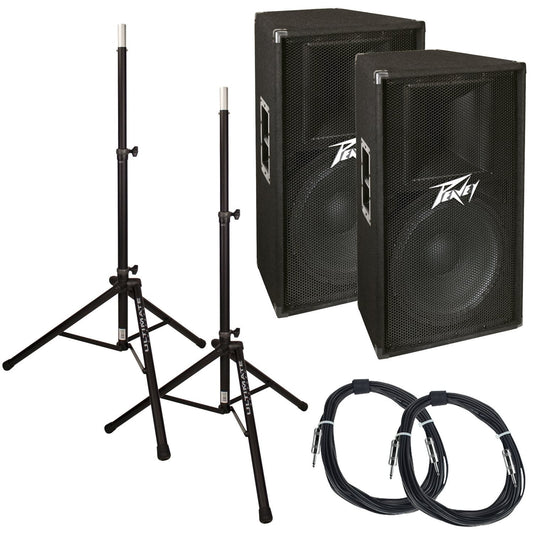 Peavey PV115 15 in Passive PA Speakers Bundle - PSSL ProSound and Stage Lighting