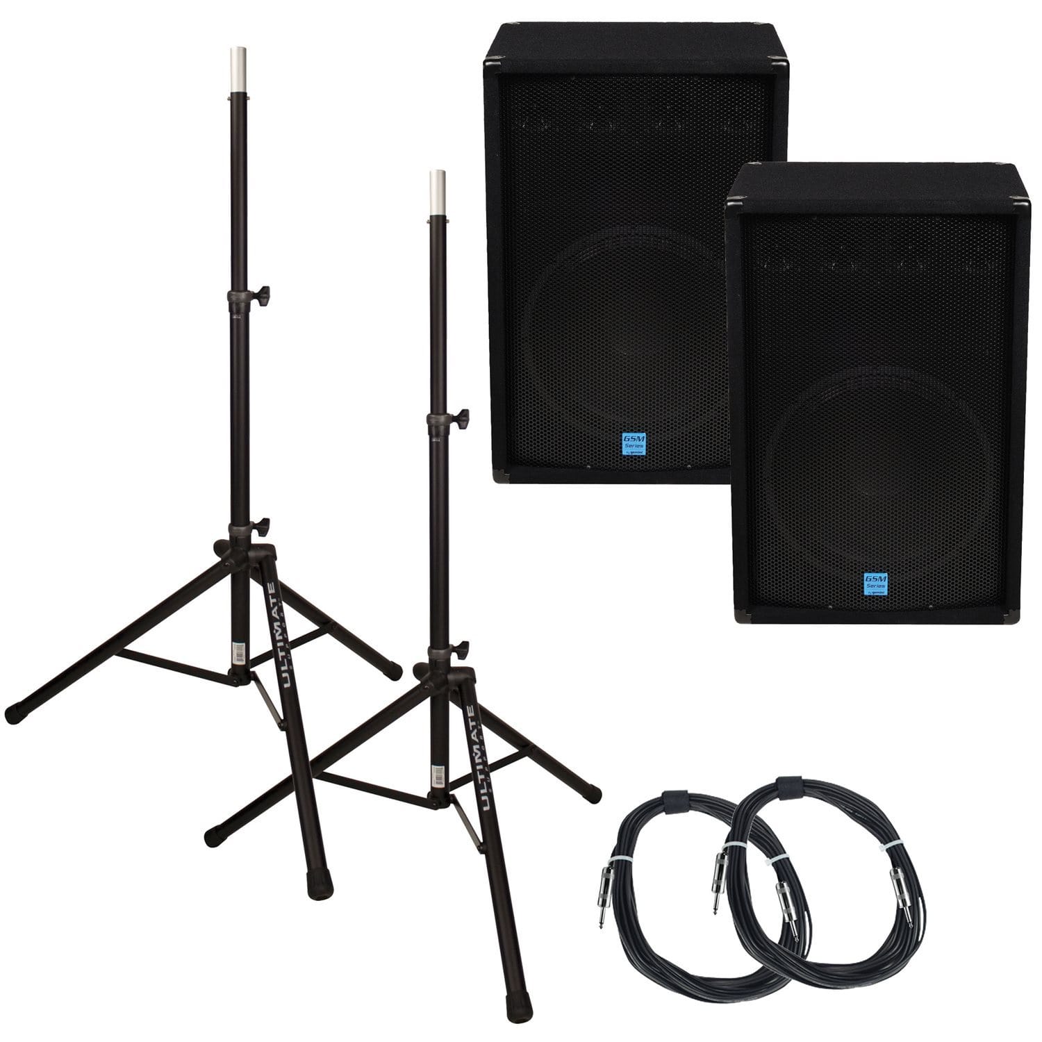 Gemini GSM1585 15 in Passive PA Speakers Bundle - PSSL ProSound and Stage Lighting