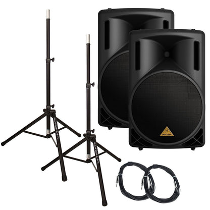 Behringer B215XL 15-Inch Passive PA Speakers with Stands - PSSL ProSound and Stage Lighting