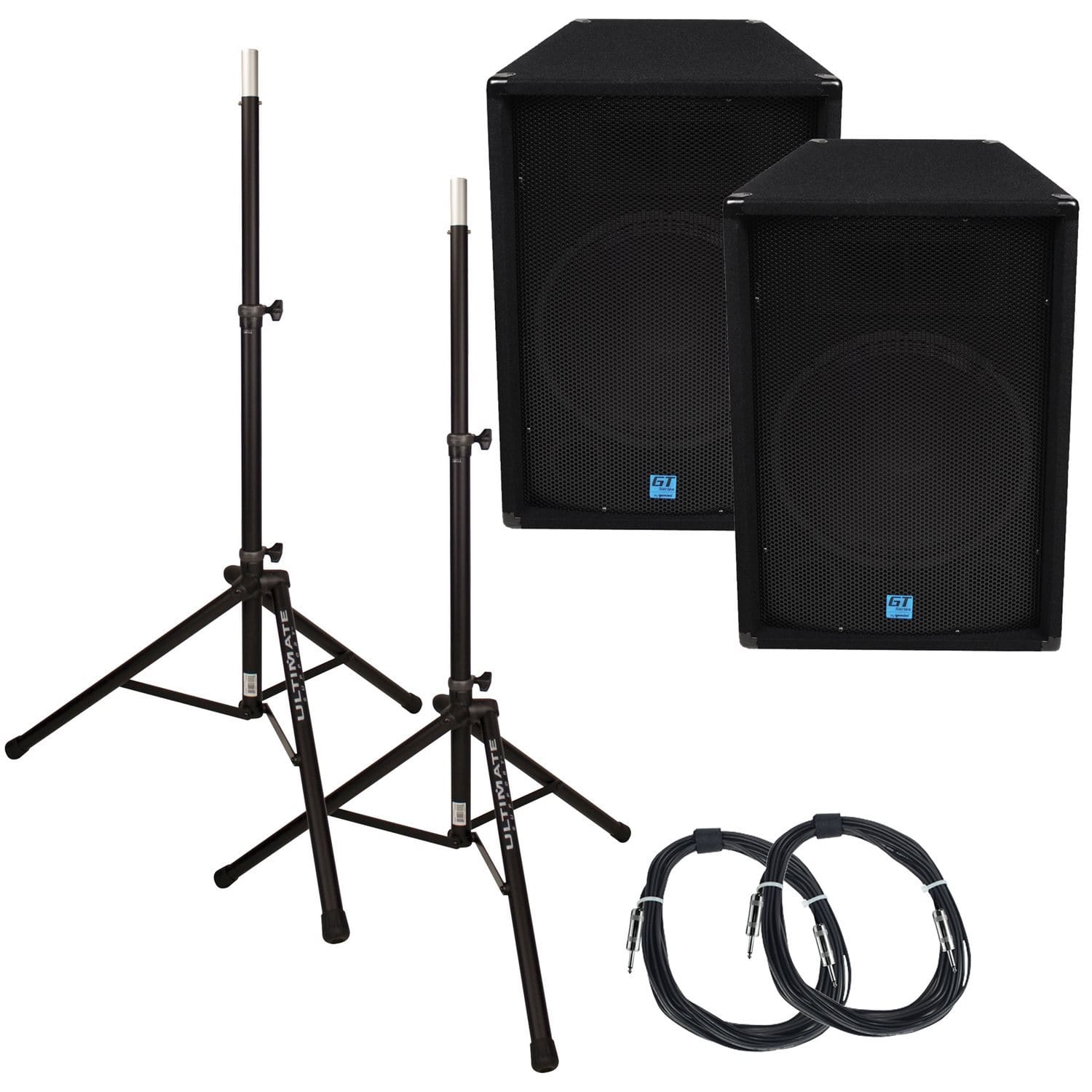 Gemini GT1504 15 in Passive PA Speakers Bundle - PSSL ProSound and Stage Lighting