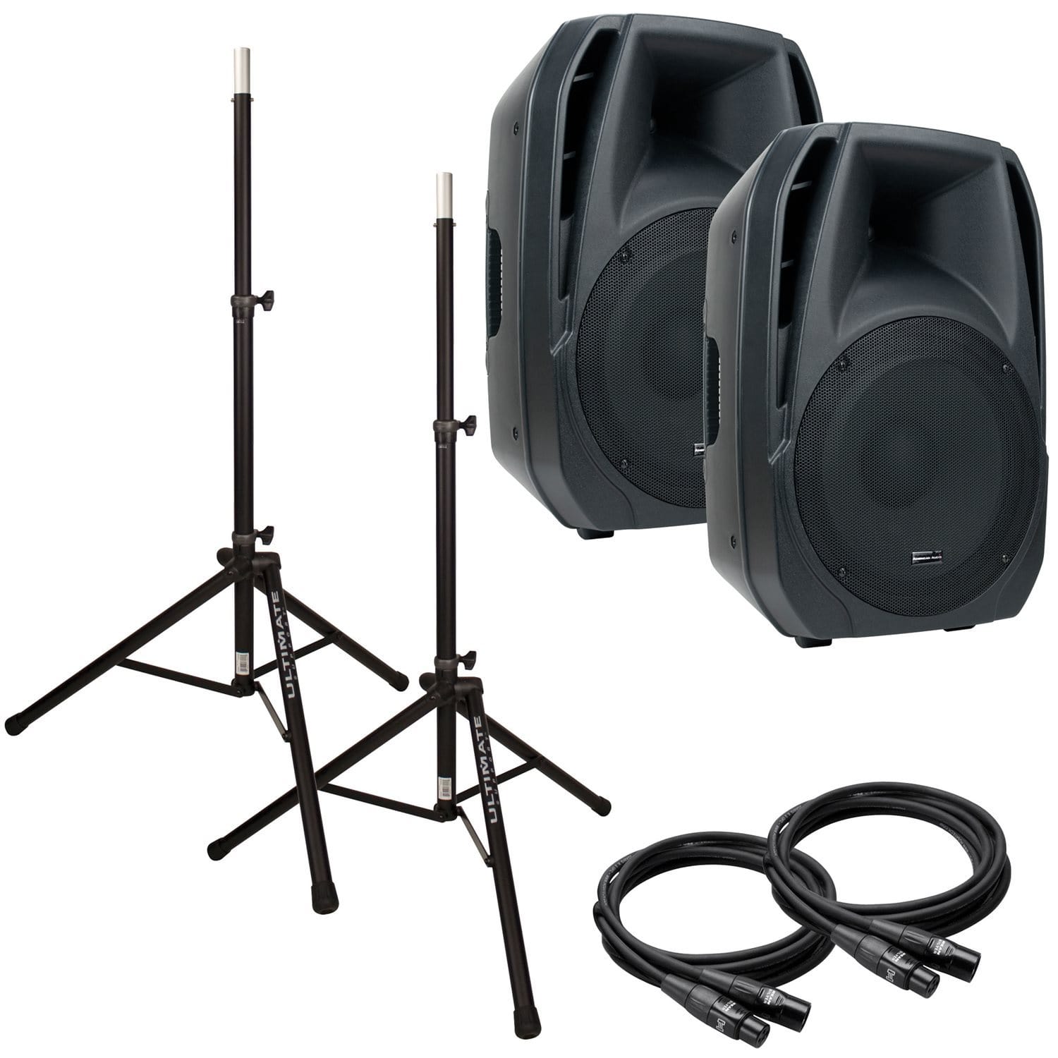 American Audio ELS15A Powered Speaker Bundle - PSSL ProSound and Stage Lighting
