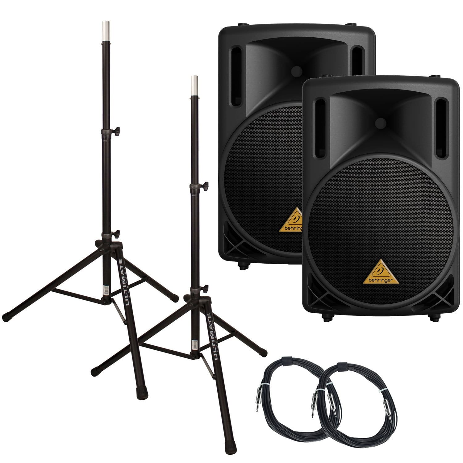 Behringer B212XL 12 in Passive PA Speakers with Stands - PSSL ProSound and Stage Lighting