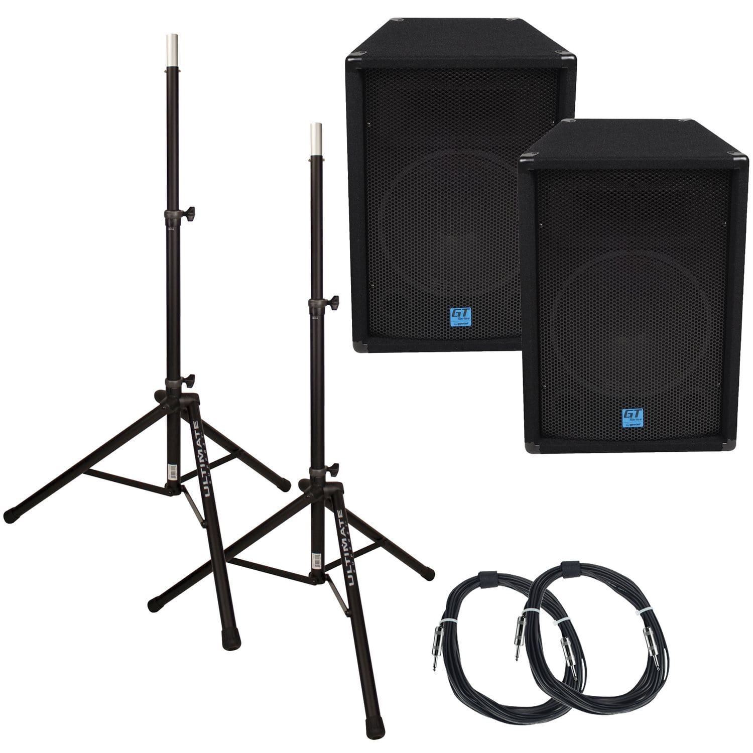 Gemini GT1204 12 in Passive PA Speakers Bundle - PSSL ProSound and Stage Lighting