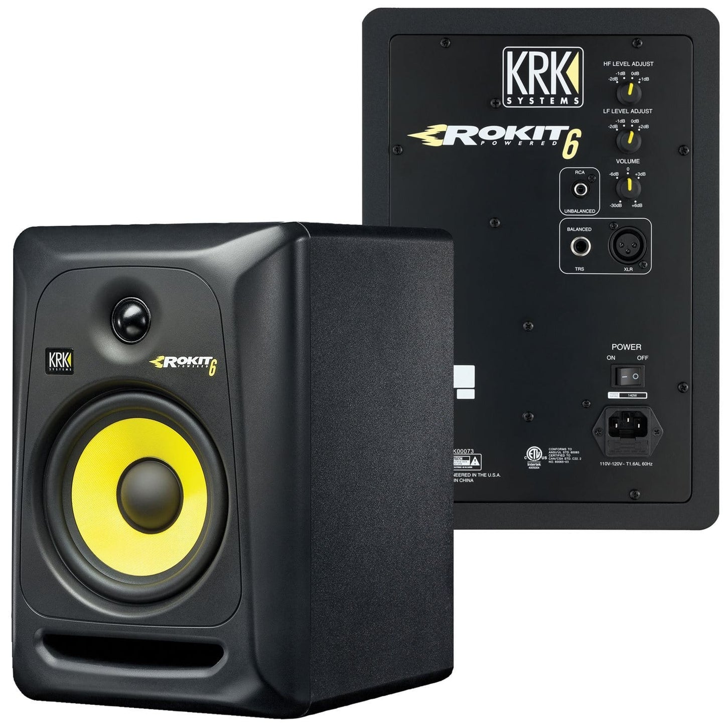 KRK ROKIT6 RP6 G3 6 in Powered Studio Monitors Pair - PSSL ProSound and Stage Lighting
