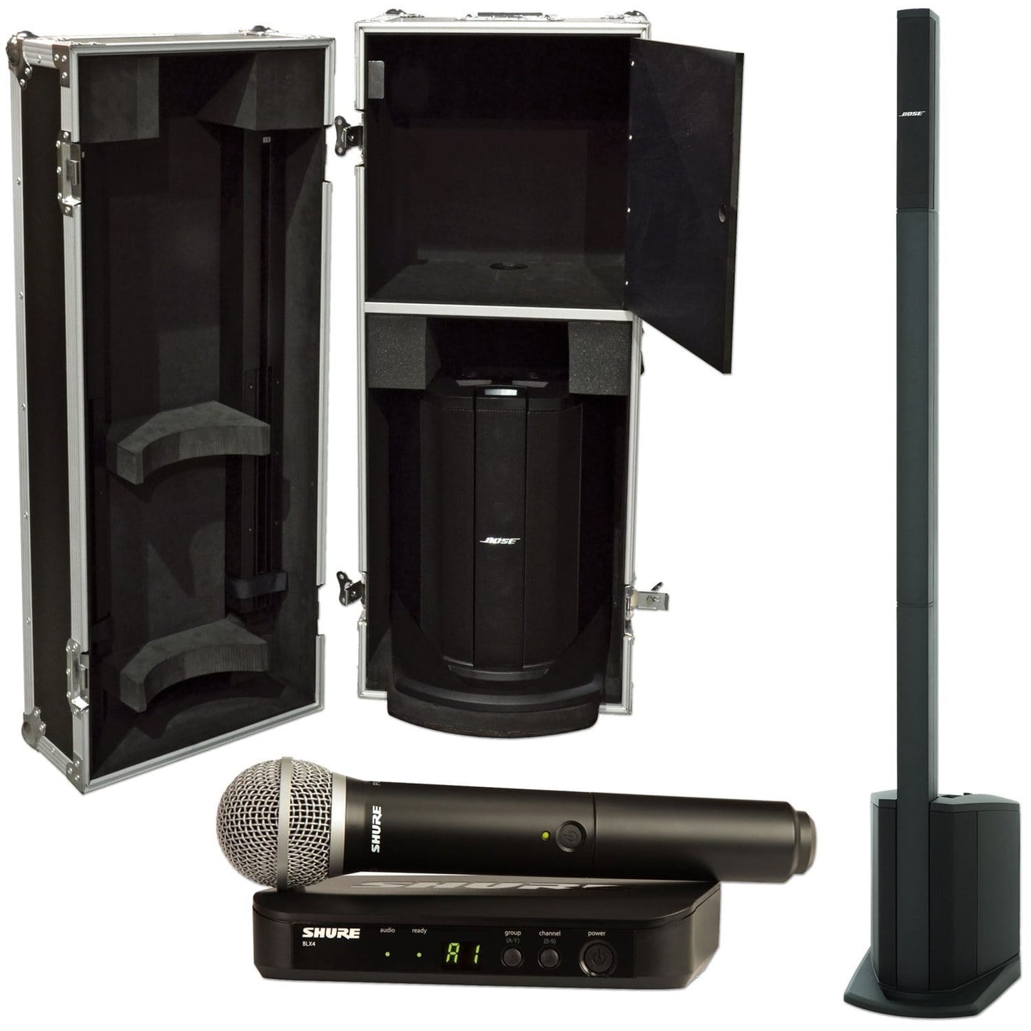 Bose L1 Compact Speaker System with Case & Shure BLX PG58 Wireless Microphone - PSSL ProSound and Stage Lighting