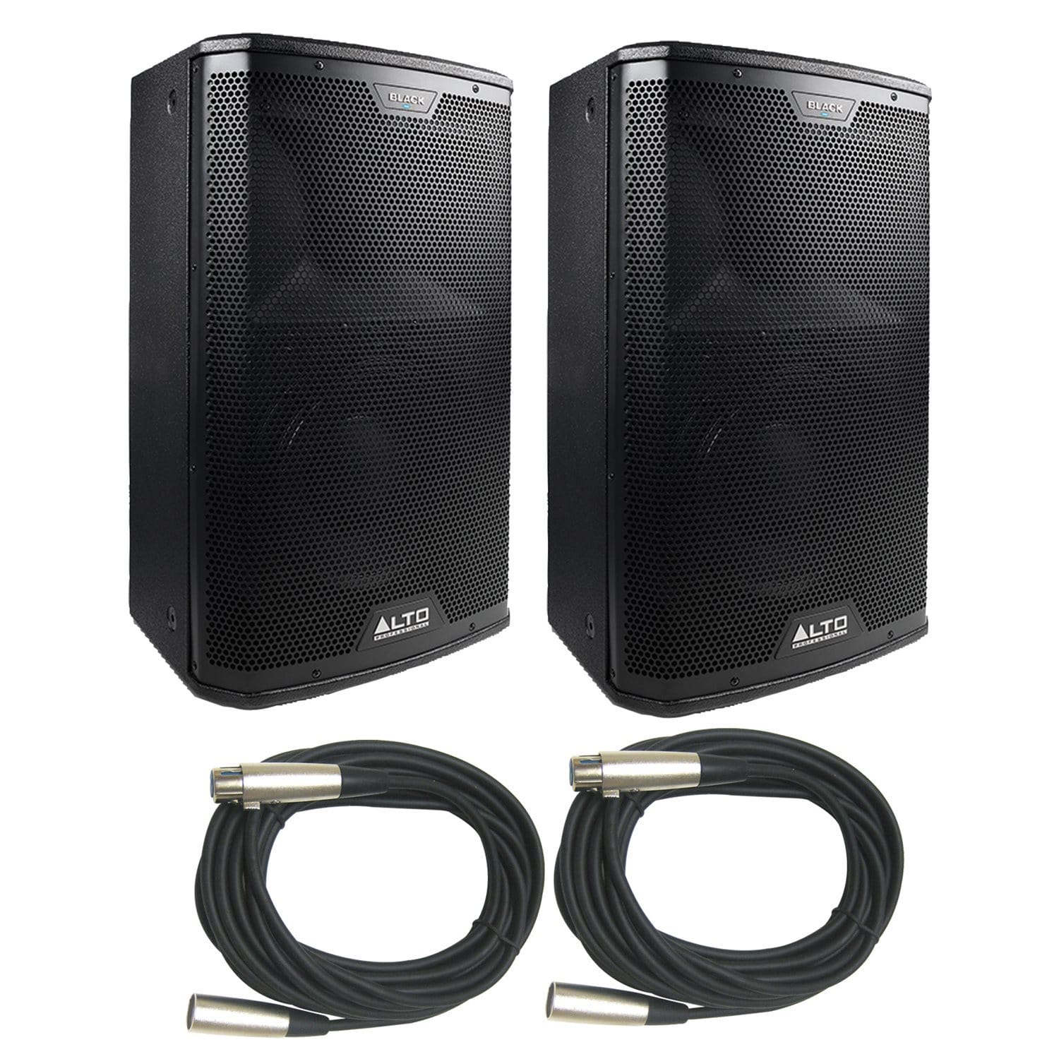 Alto Professional Black 10 10-Inch Powered Speakers Pair - PSSL ProSound and Stage Lighting