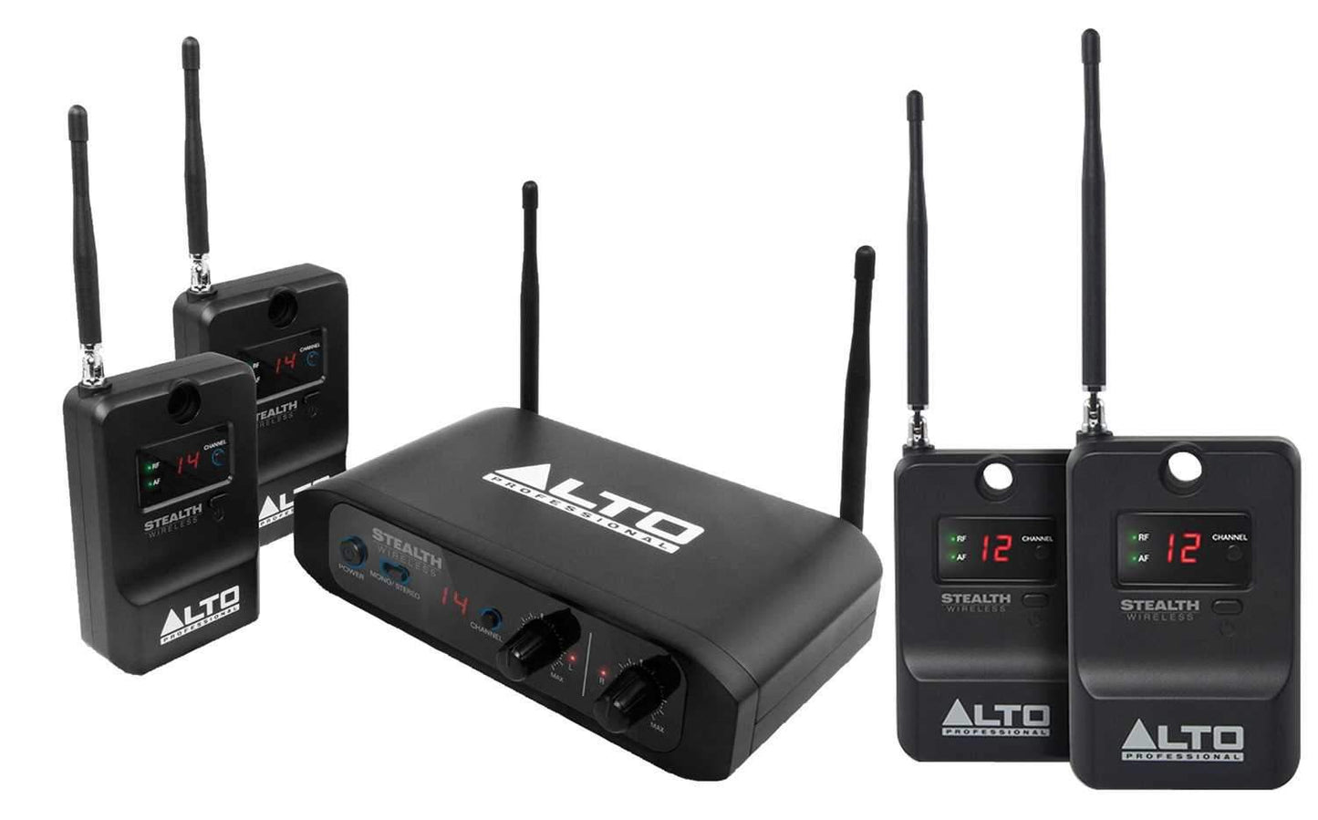Alto Professional Stealth Wireless Stereo System with 4 Wireless Receivers - PSSL ProSound and Stage Lighting