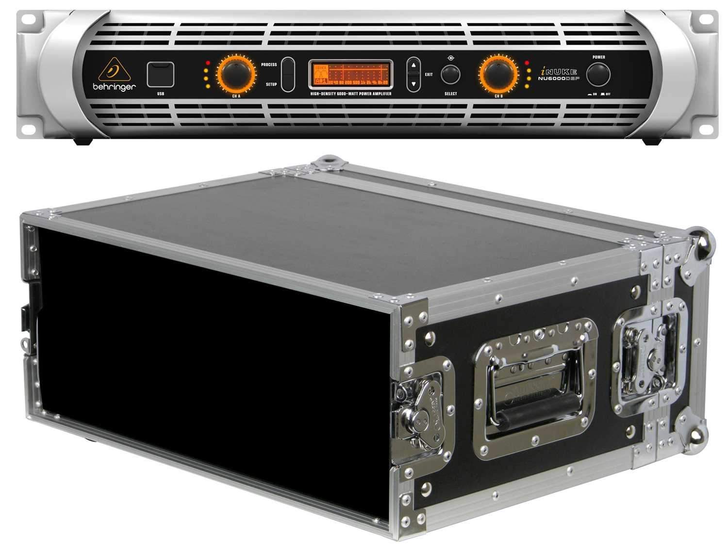 Behringer iNUKE NU6000DSP Power Amplifier with Rack Case - PSSL ProSound and Stage Lighting