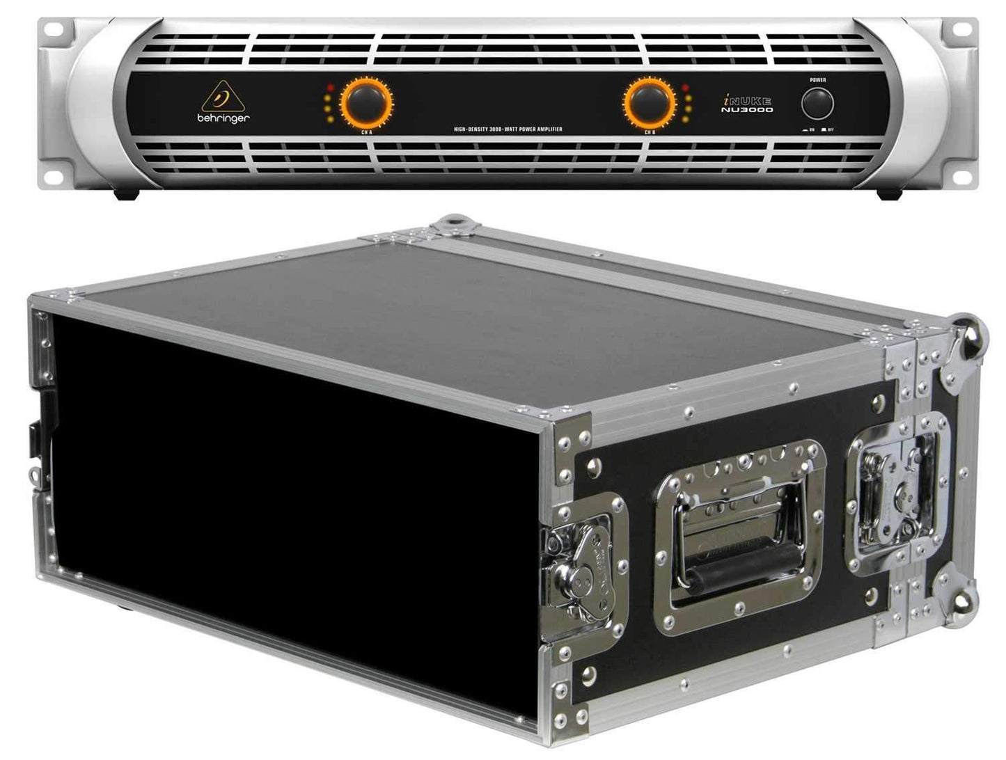 Behringer NU3000 Power Amplifier with Rack Case - PSSL ProSound and Stage Lighting