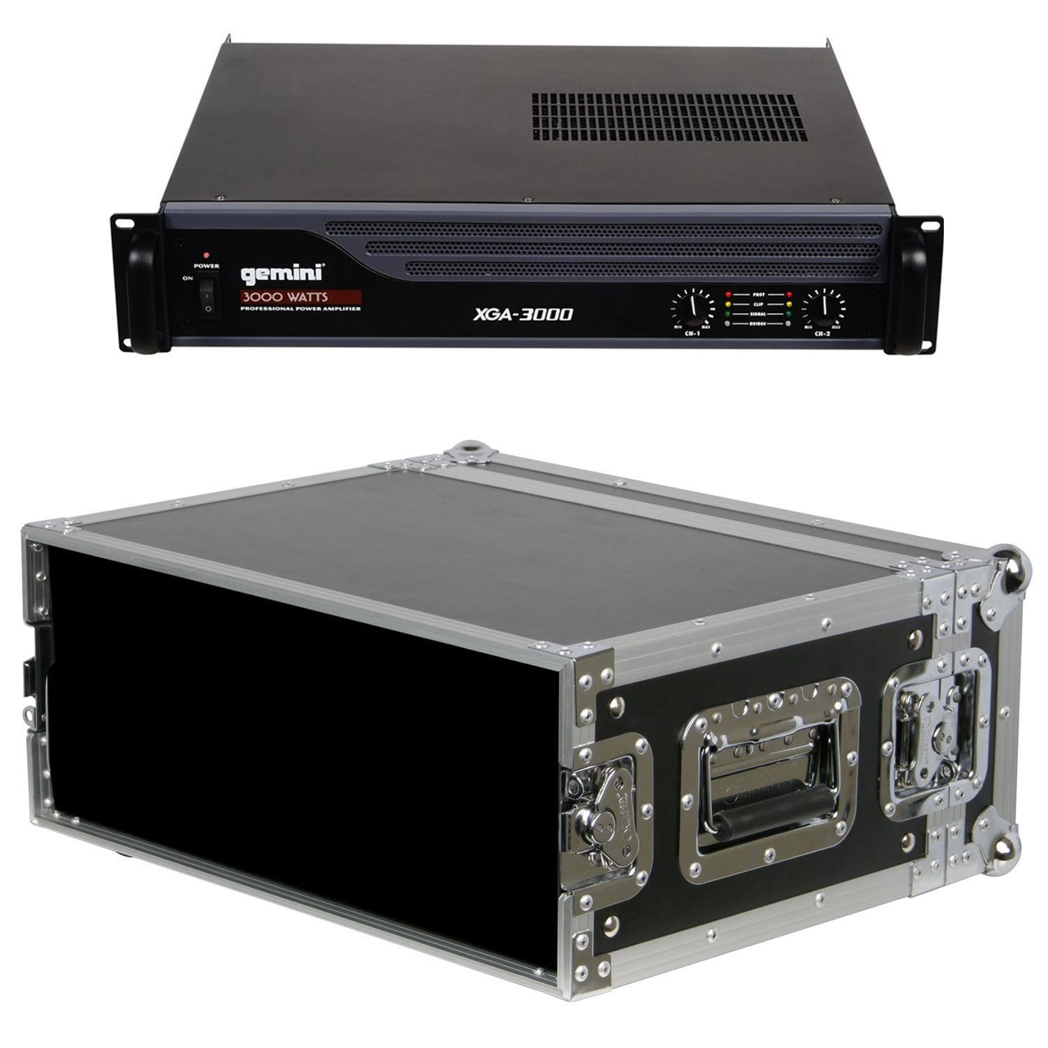 Gemini XGA3000 Power Amplifier with Rack Case - PSSL ProSound and Stage Lighting