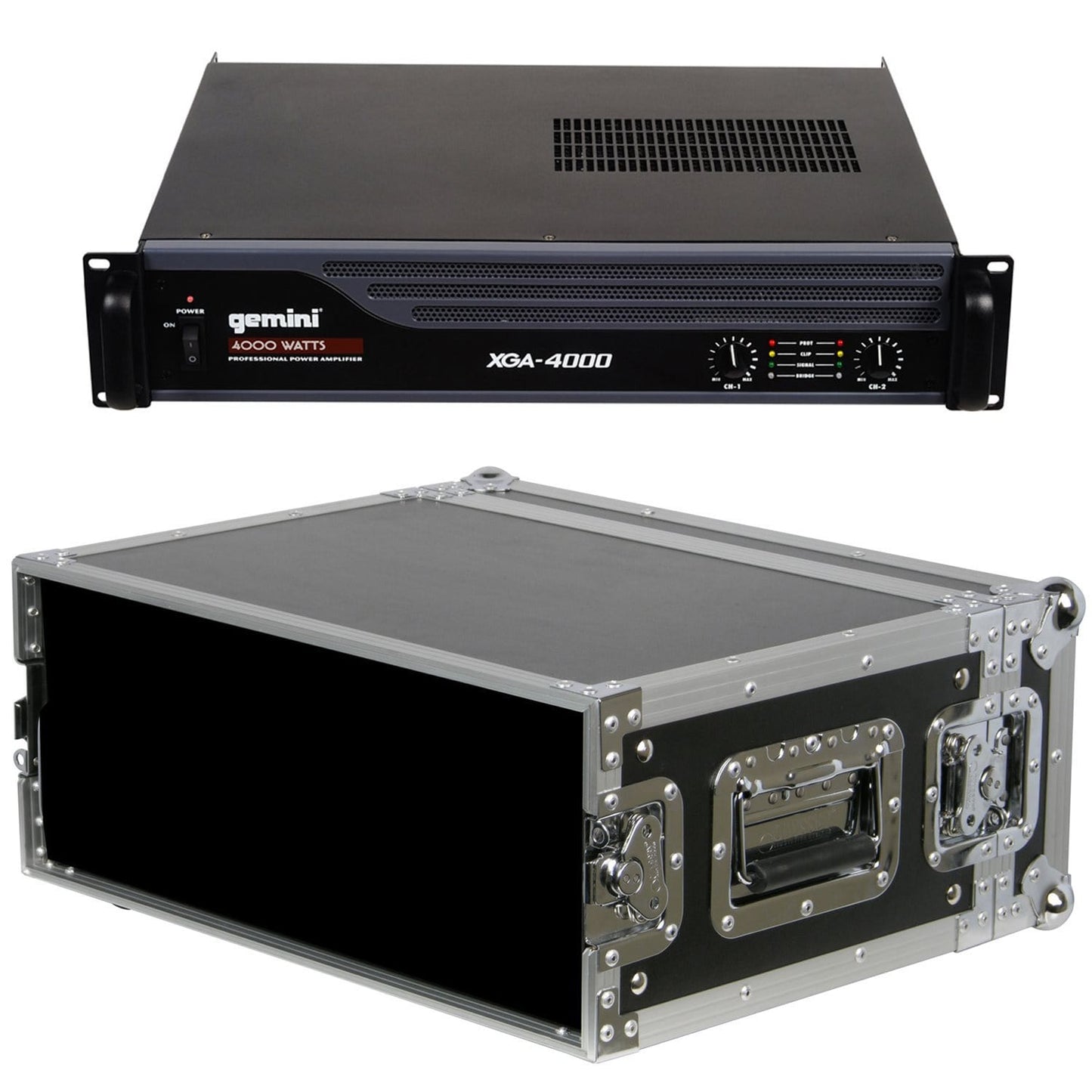 Gemini XGA4000 Power Amplifier with Rack Case - PSSL ProSound and Stage Lighting