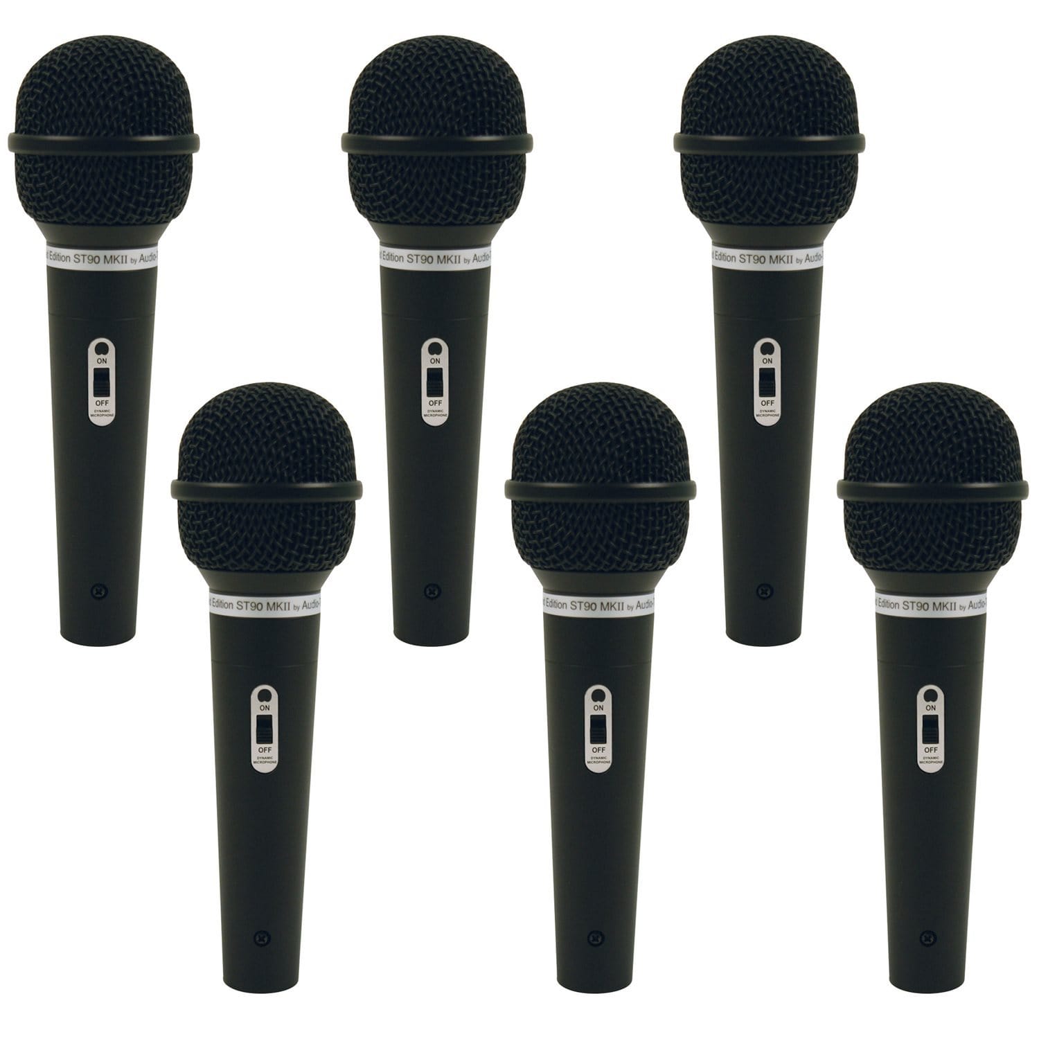 Audio Technica ST90 Dynamic Microphone 6 Pack - PSSL ProSound and Stage Lighting