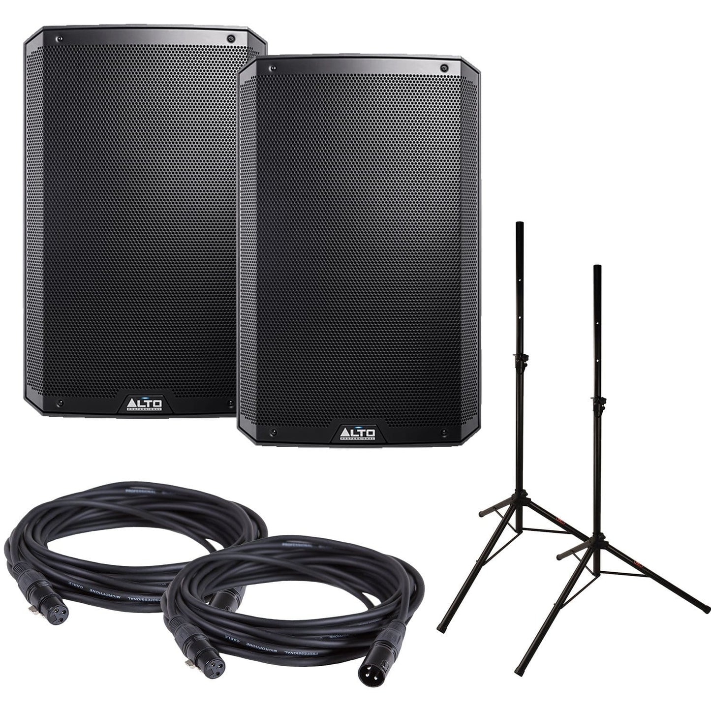 Alto Professional TS215W Wireless Powered Speakers (2) with Stands & Cables - PSSL ProSound and Stage Lighting