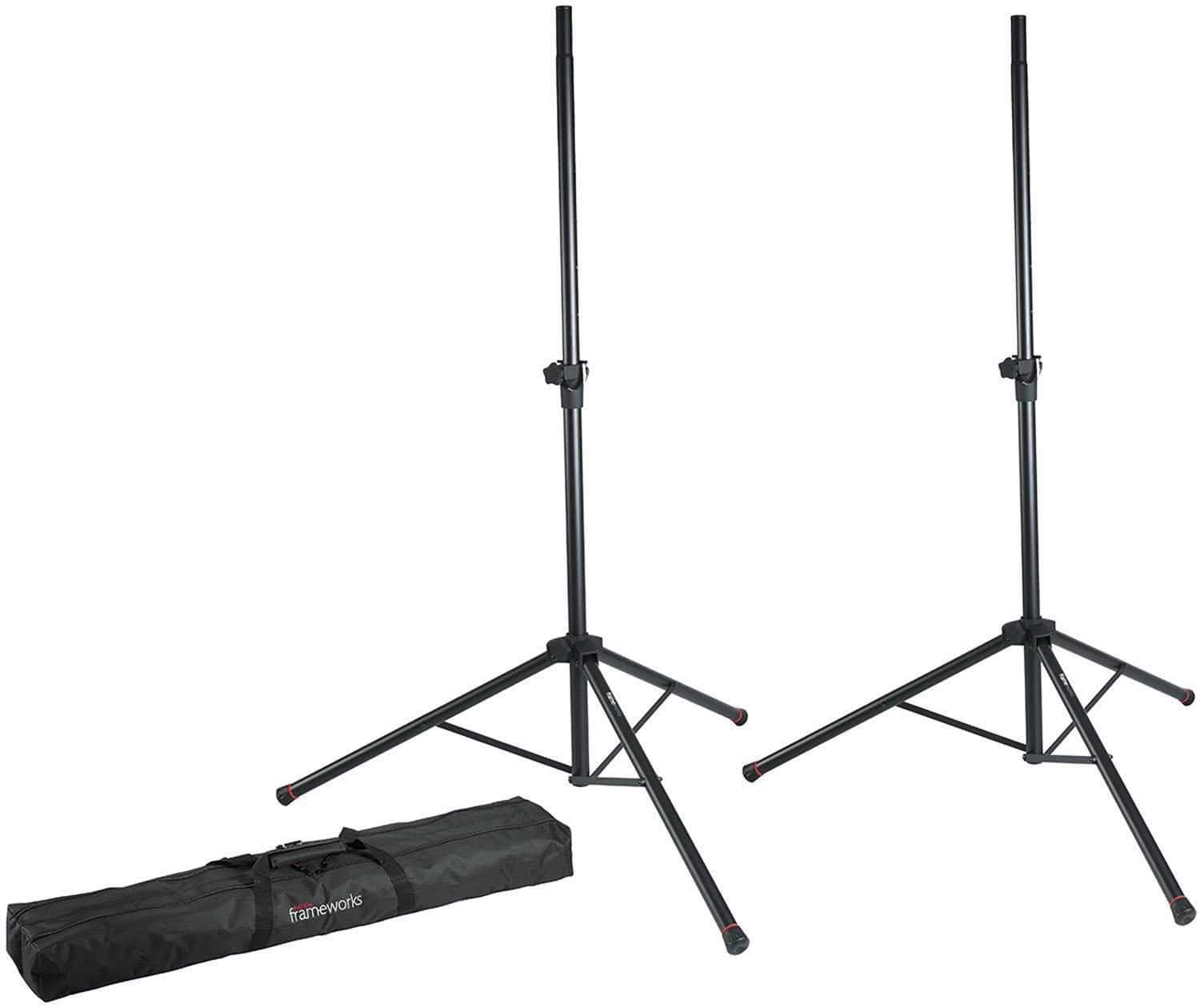 Mackie SRM350V3 10-Inch Powered Speakers (2) with Gator Stands - PSSL ProSound and Stage Lighting