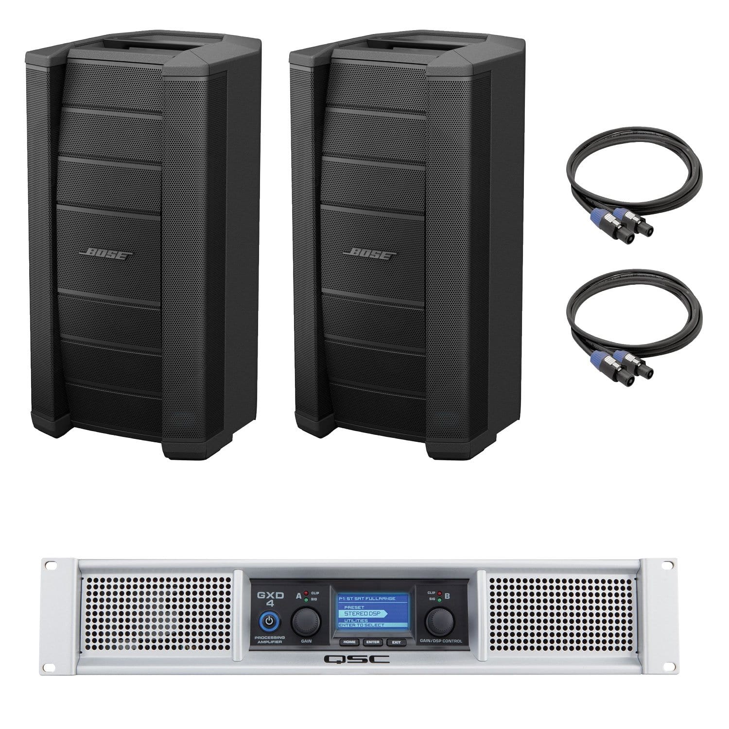 Bose F1 Model 812 Passive (2) & QSC GXD-4 Power Amp – PSSL ProSound and Stage Lighting