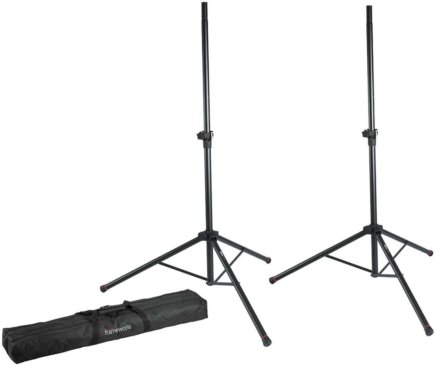 QSC K12.2 Powered Speaker Pair with Totes & Gator Stands - PSSL ProSound and Stage Lighting