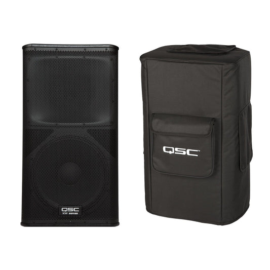 QSC KW152 15-Inch Powered 2-Way Speaker with Cover - PSSL ProSound and Stage Lighting