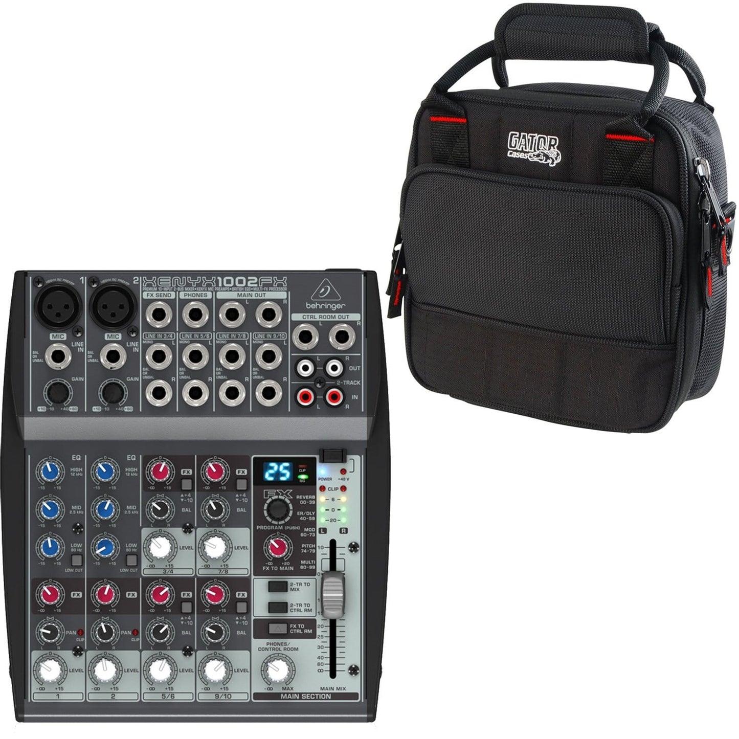 Behringer Xenyx 1002FX 10-Channel Mixer with Gator Bag - PSSL ProSound and Stage Lighting
