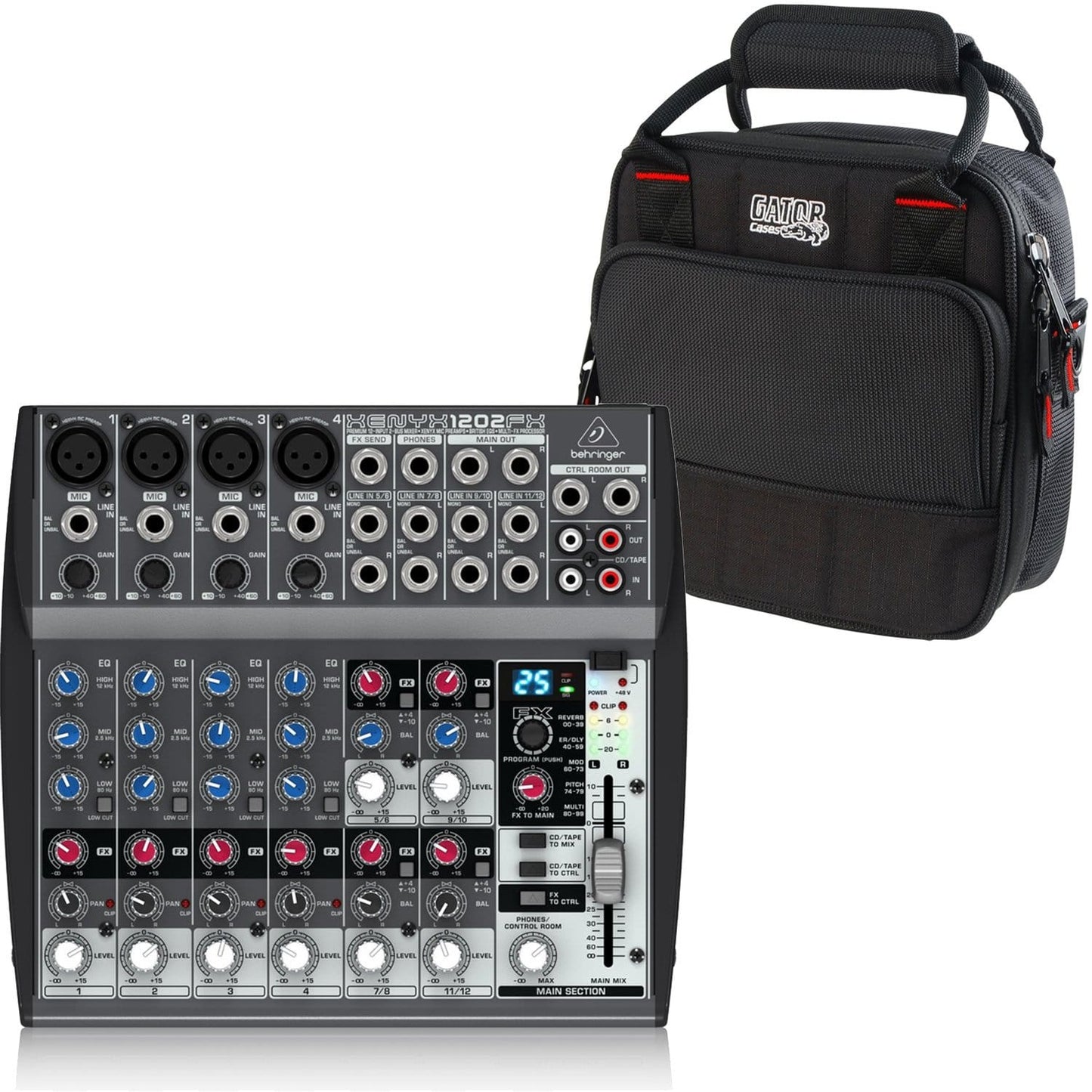 Behringer Xenyx 1202FX 12-Channel Mixer with Gator Bag - PSSL ProSound and Stage Lighting