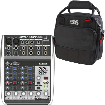 Behringer Xenyx Q802USB 8-Input Mixer with Gator Bag - PSSL ProSound and Stage Lighting