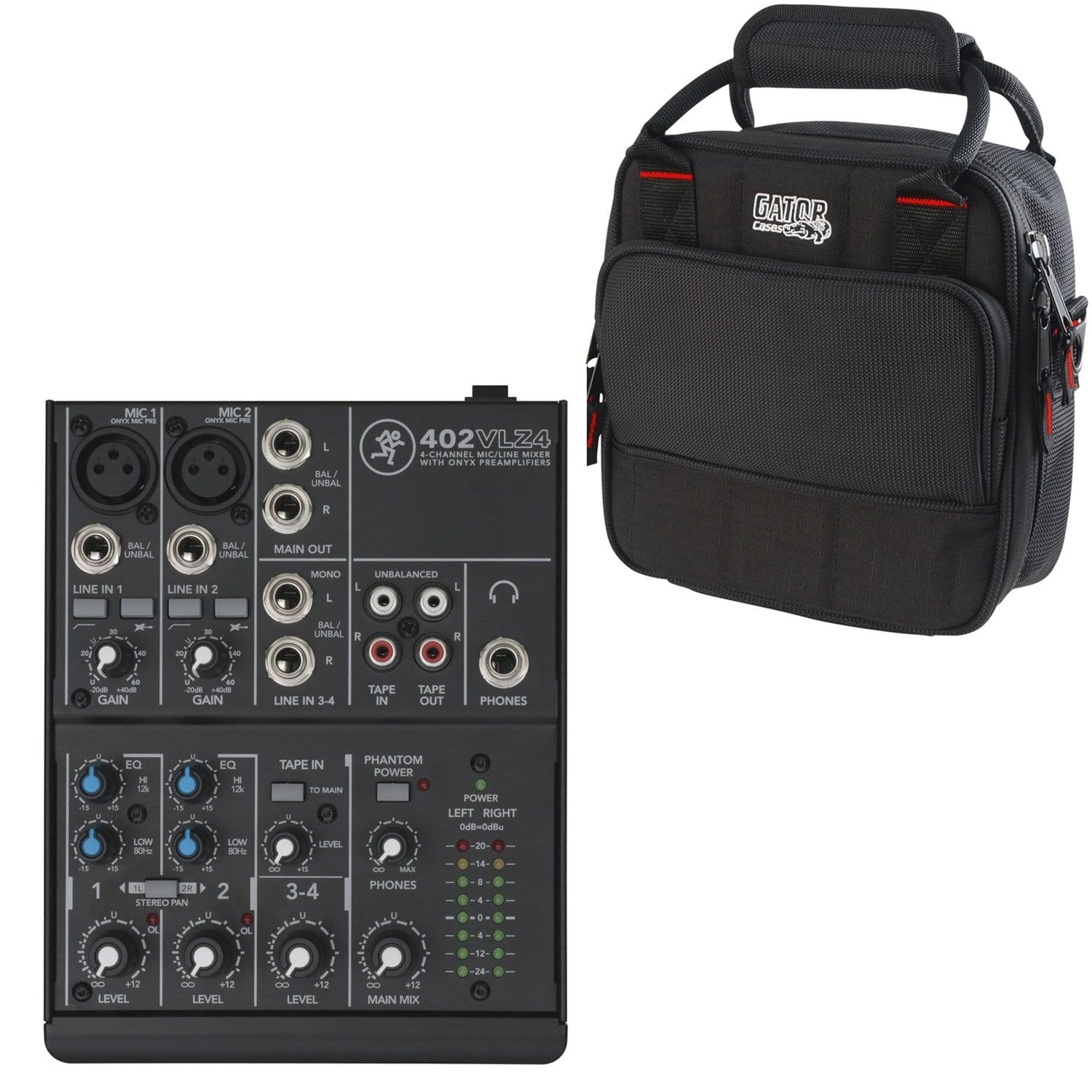 Mackie 402VLZ4 4-Channel Mixer with Gator Bag - PSSL ProSound and Stage Lighting