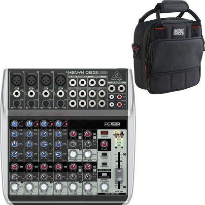 Behringer Xenyx Q1202USB 12-Input Audio Mixer with Gator Bag - PSSL ProSound and Stage Lighting
