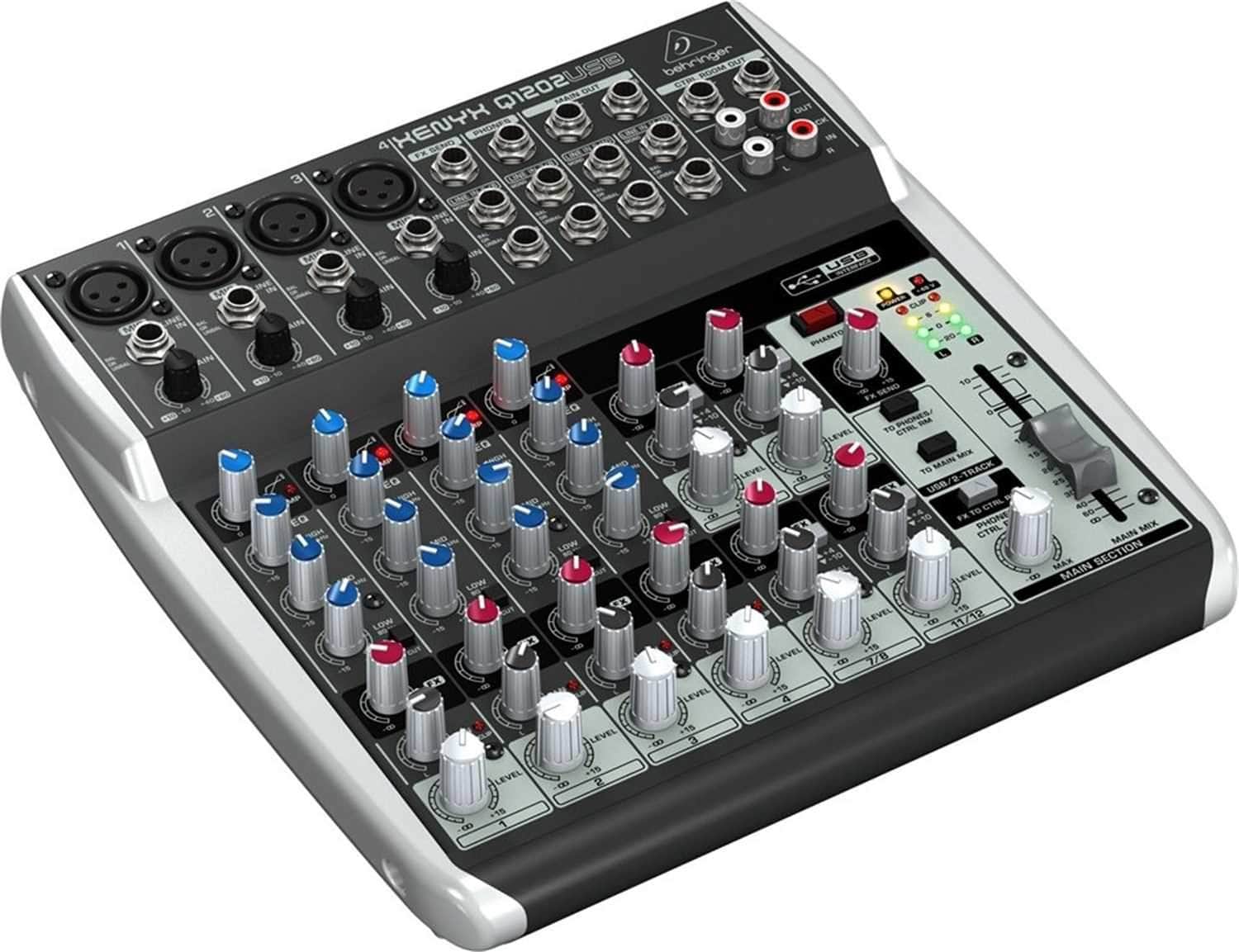 Behringer Xenyx Q1202USB 12-Input Audio Mixer with Gator Bag - PSSL ProSound and Stage Lighting